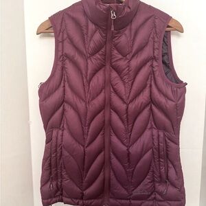 Eddie Bauer Down Purple Quilted Vest